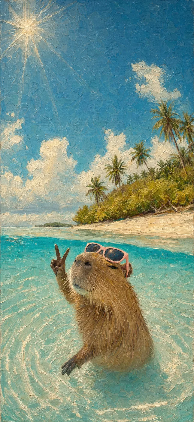 Capybara Club, iphone wallpaper