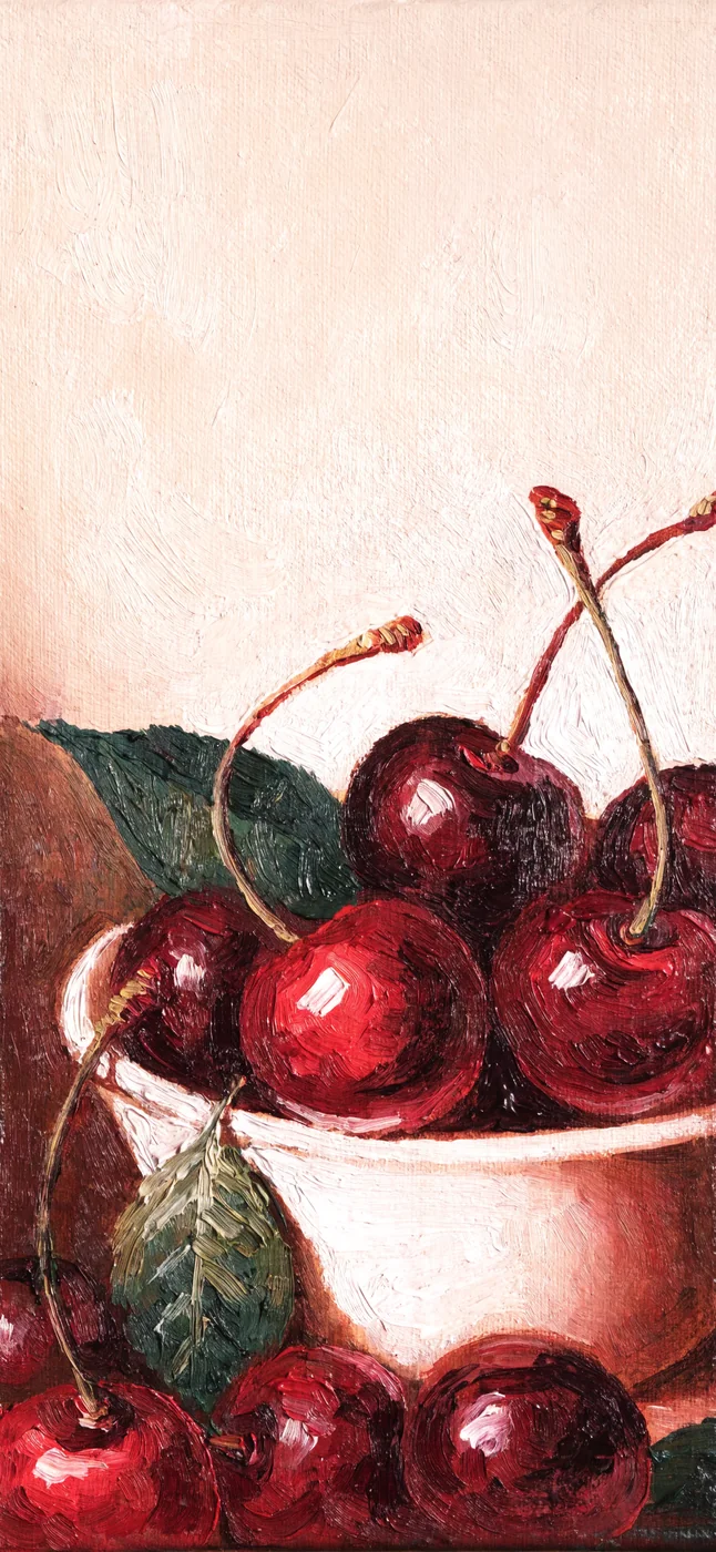Cherry Bowl, lock wallpaper