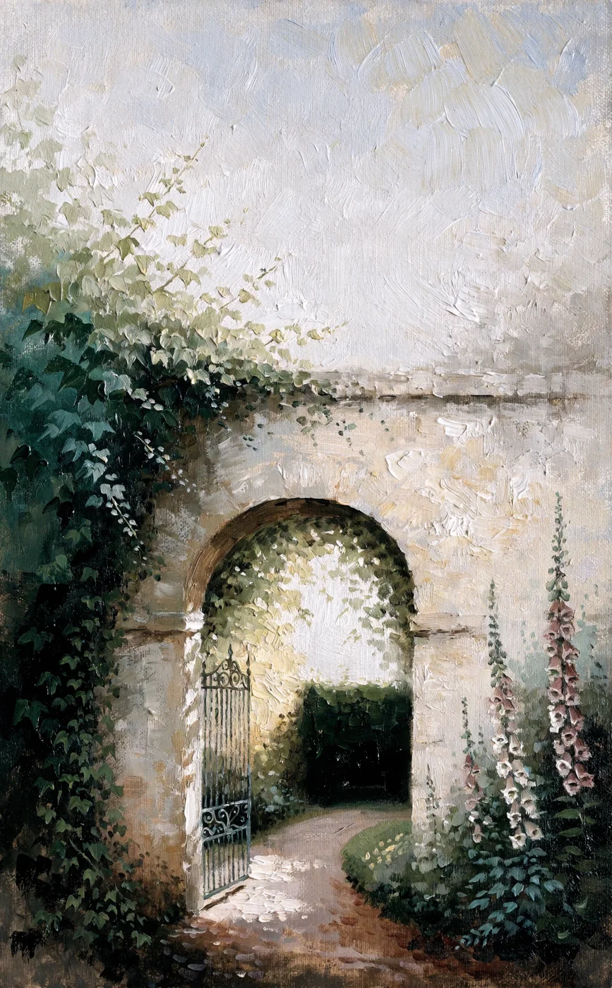 The Walled Garden, lock wallpaper