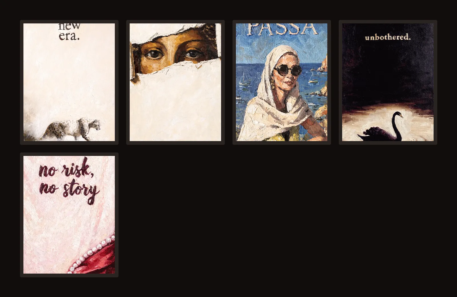 The full Soft Power collection arranged as a gallery wall