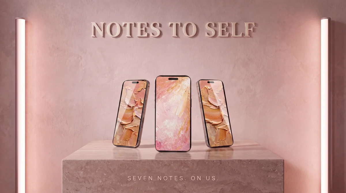 Notes to Self shown on iPhone