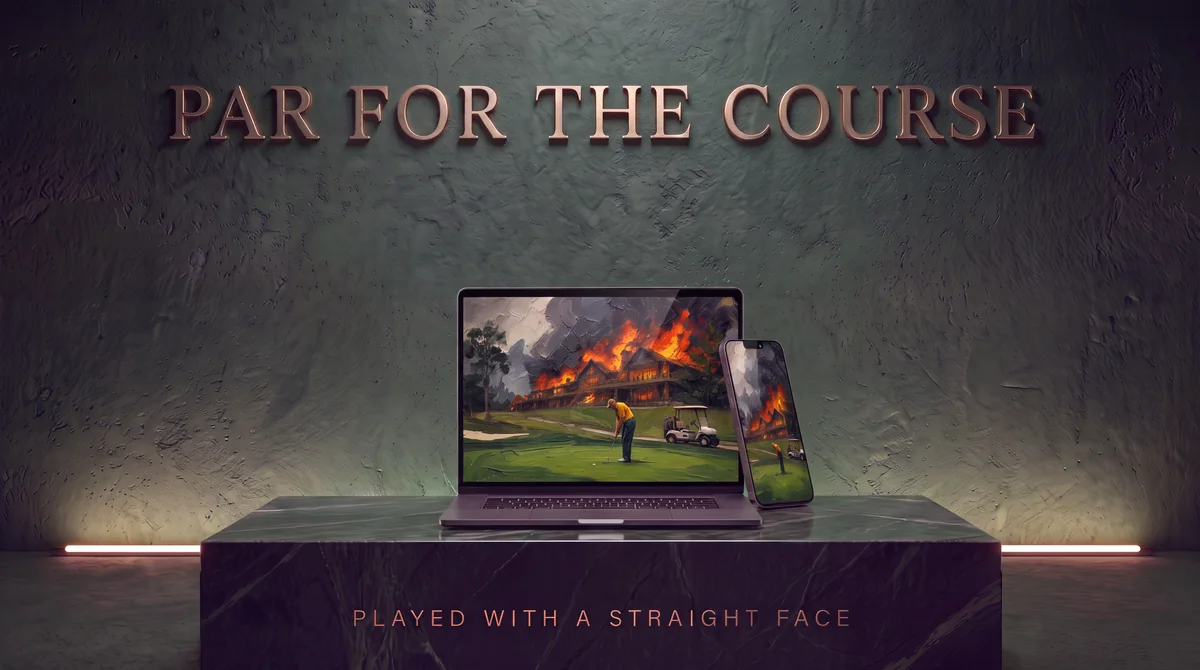 Par for the Course, Vol. I shown on iPhone + Mac